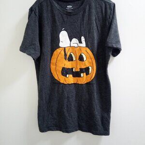 "Old Navy" Collectabilitees" Snoopy, Halloween, Short Sleeved Older Kids T-Shirt